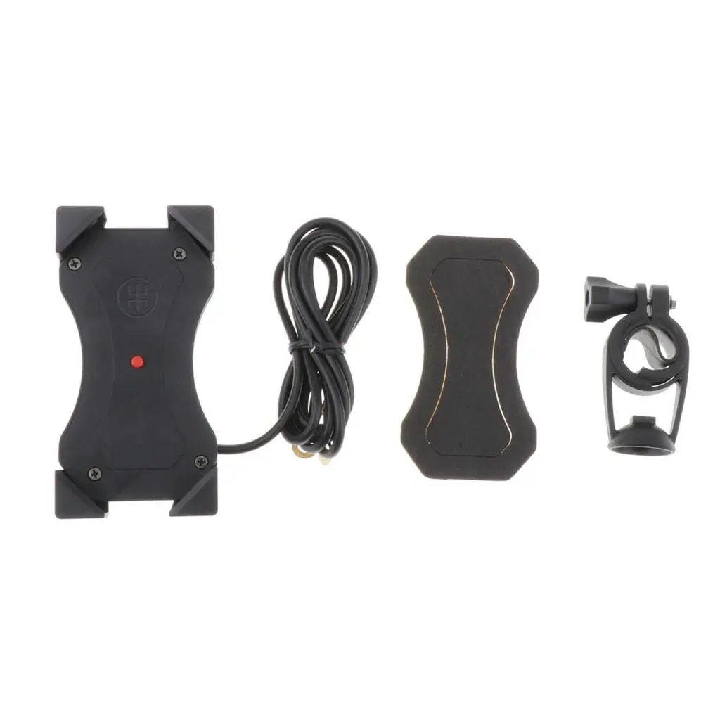 Motorcycle Holder Scooter Stand Mount Bracket W/ Grip For Mobile Phone PDA GPS