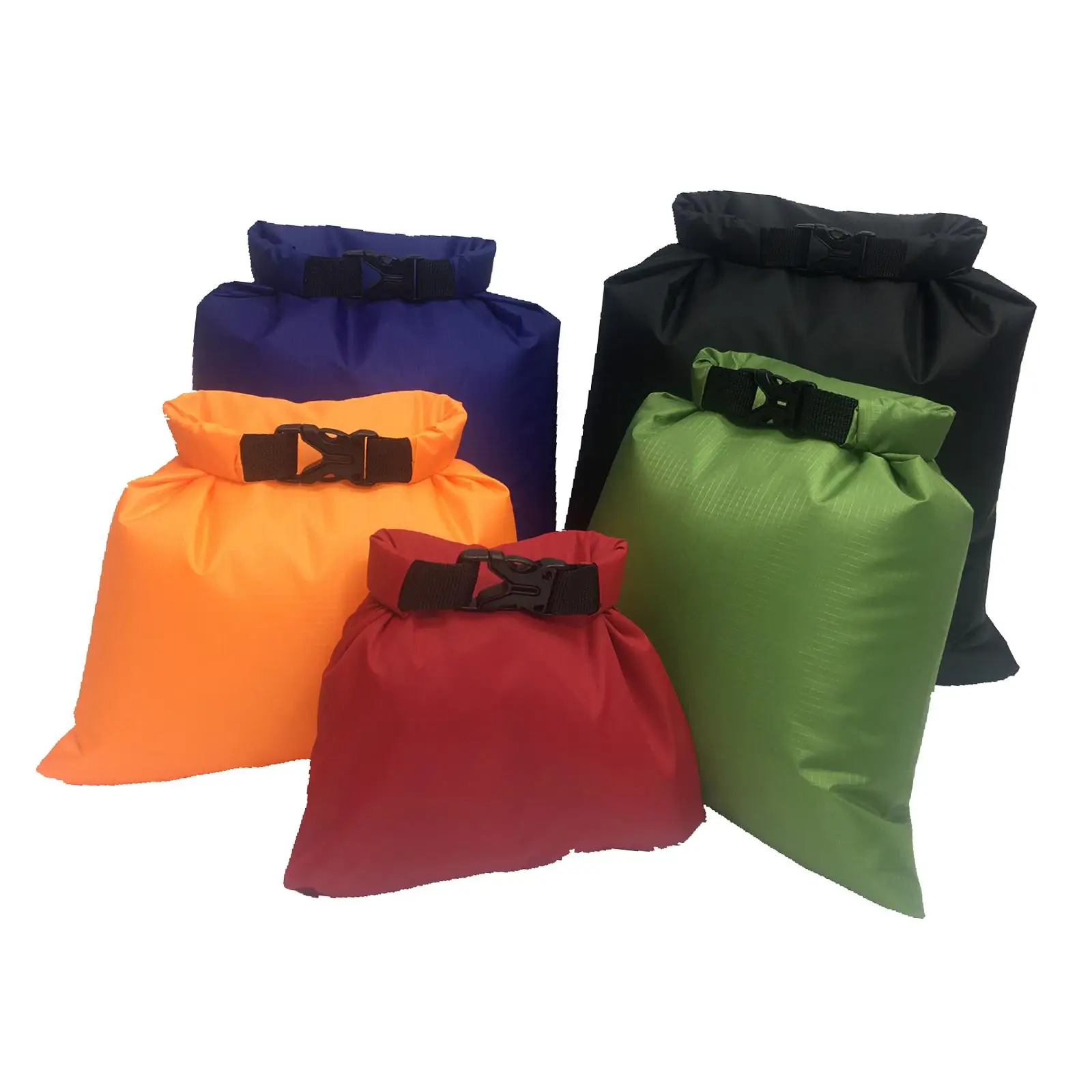 5Pcs Dry Bag Waterproof Bag Set Accessory Sturdy Versatile Outdoor Combo Pouch Multiple Sizes for Camping Hiking Boating Rafting