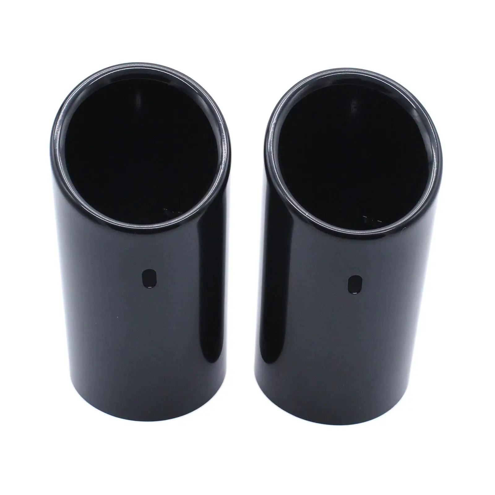 2x Metal Exhaust Tail Tip Pipe Tailpipe Ends Fits for audi A4 B8 Q5