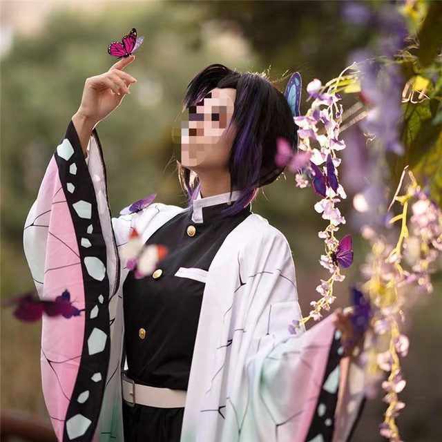 Kochou Shinobu Cosplay Costume Anime Demon Slayer Cosplay Haori