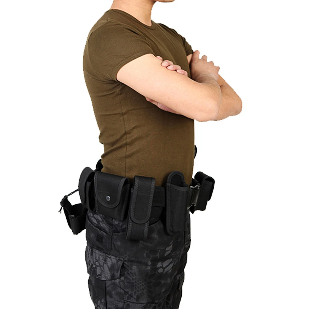 10 in 1 Outdoor Tactical Army Utility Belt Waist Bag Magazine Pouches Pocket