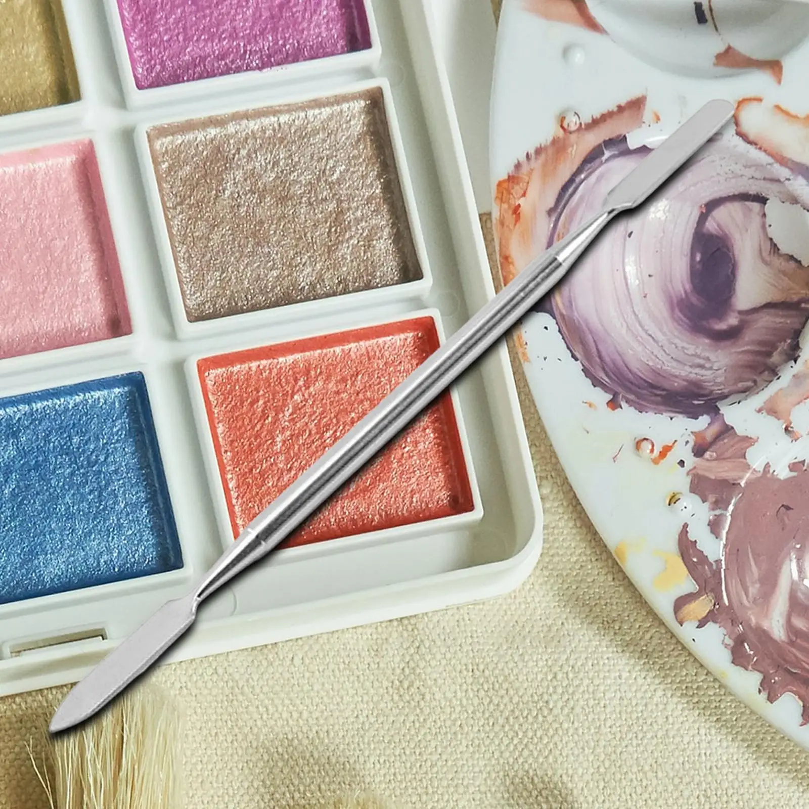 Professional Makeup Spatula Tool Beauty Salon Use Cosmetic Sampling Cosmetics Mixer for Color Cream Skin Wax Lipstick Nail Art