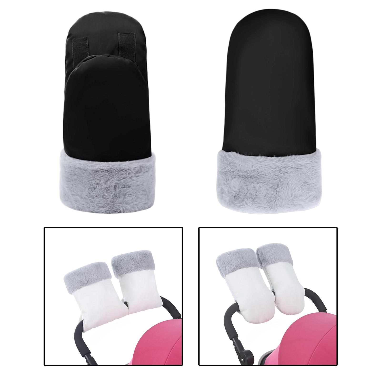 2Pcs Stroller Winter Gloves Baby Stroller Accessories Hand Muffs Hand Warmmuff Pram Handmuff Waterproof for Pet Gears Pushchair