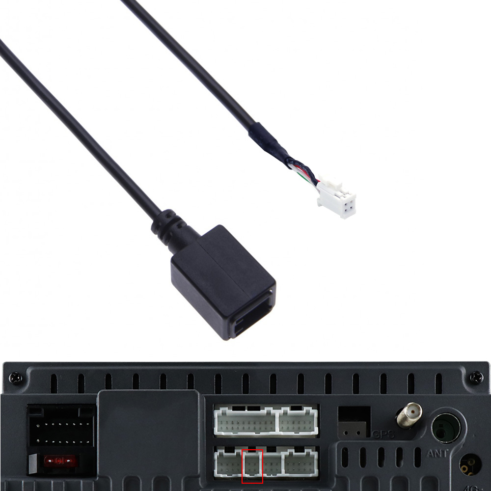 Autoradio USB-Audio eingang Medien daten Kabelst ecker an USB-Kabel adapter 4-poliger Stecker für Subaru Brz Outback Suzuki Vitara – Detail 6