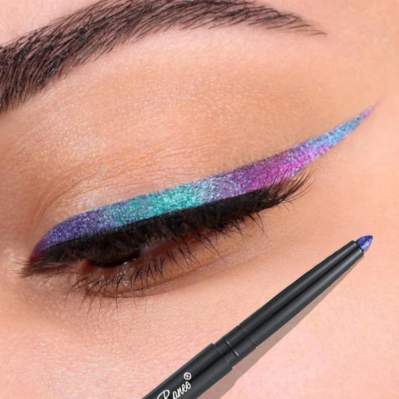 Best of Glitter Aurora Eyeliner Pen Multi Chrome Eye Liner Lasting Shiny Metallic Eyeshadow Lying Silkworm Green Purple Makeup Pigment Reviews & Tips