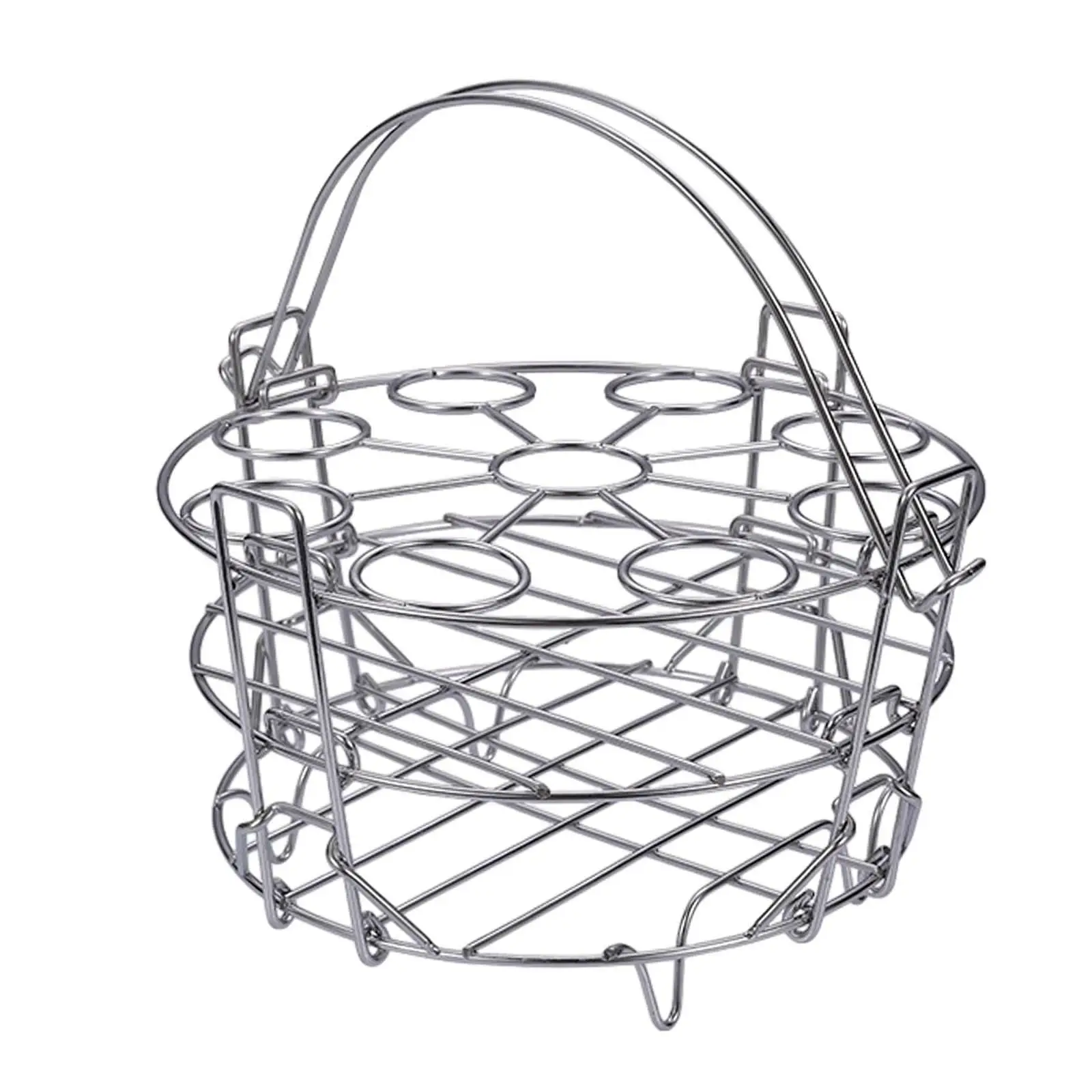 Steamer Basket 304 Stainless Steel 3 Layer Steaming Rack Stand Cooking Rack for Food Cooker Kitchen Vegetable Steaming
