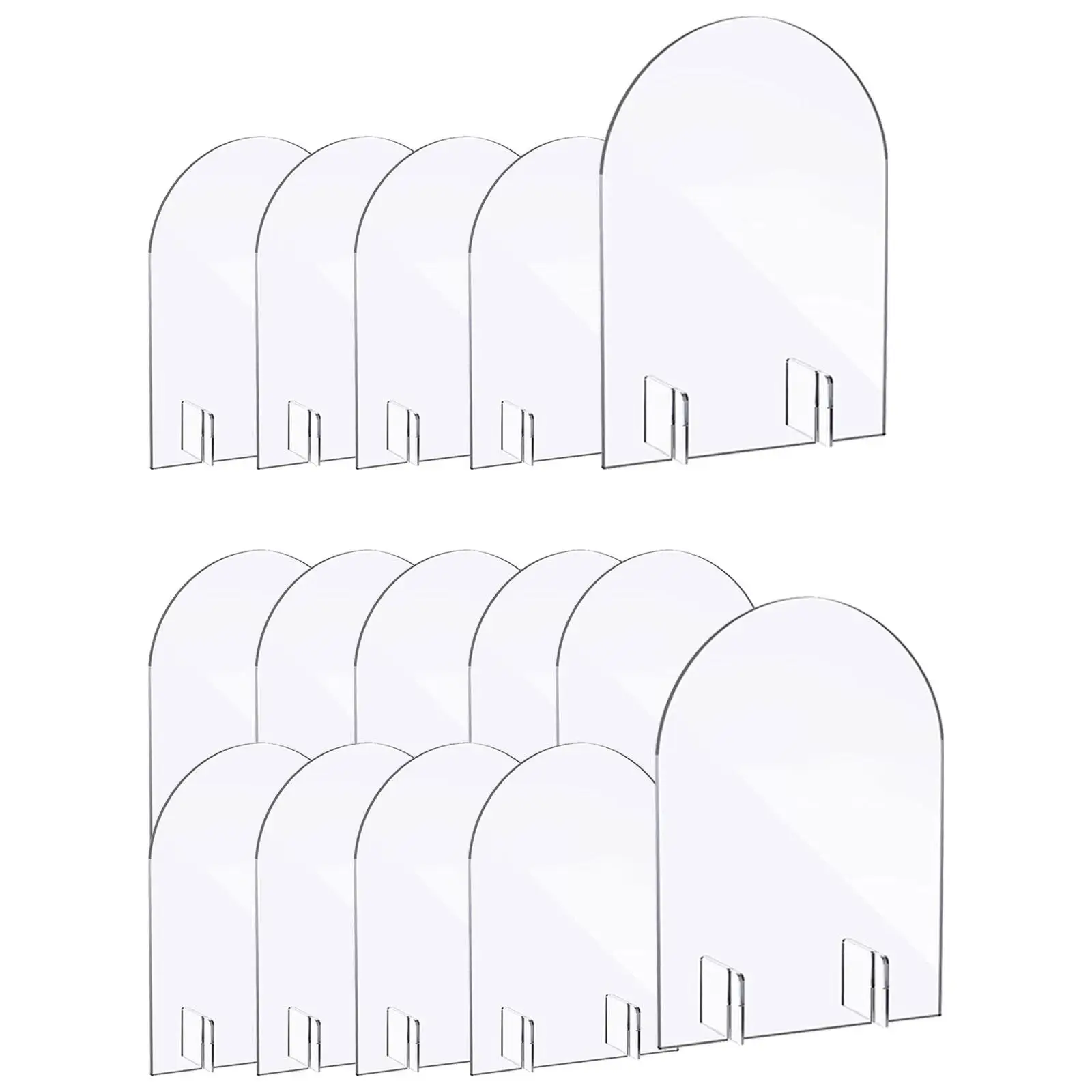 Clear Acrylic Sign with Stand Blank Plate Seating Cards Name Tags Card Sheet for