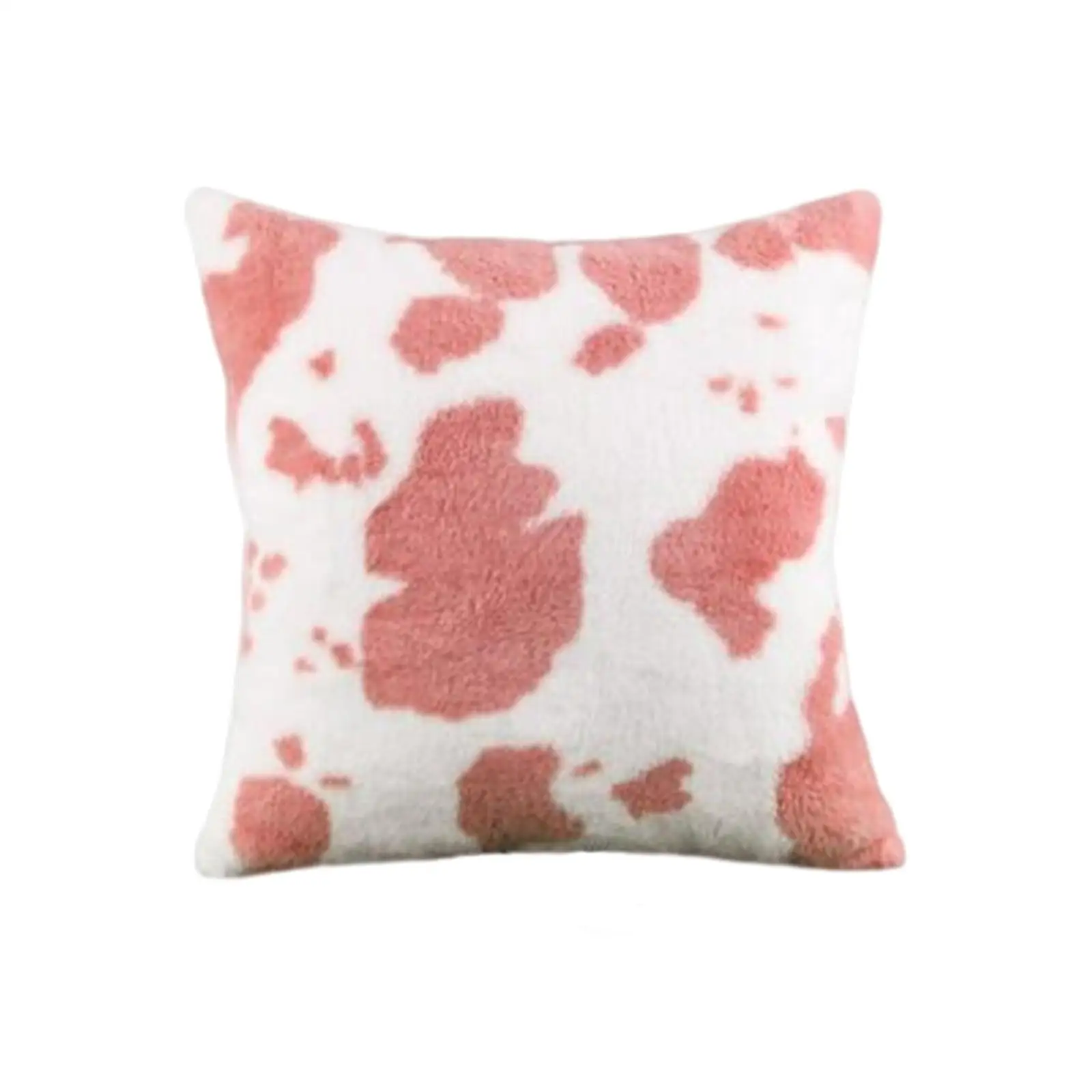 Cow Spots Pattern 45x45cm Pillowcase Cushion Cover Zipper Closure Square Decorative