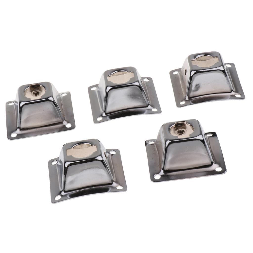 5 Pieces Drum Squre Holder Base Plate Drum Holder Mounting Plate For Drummer