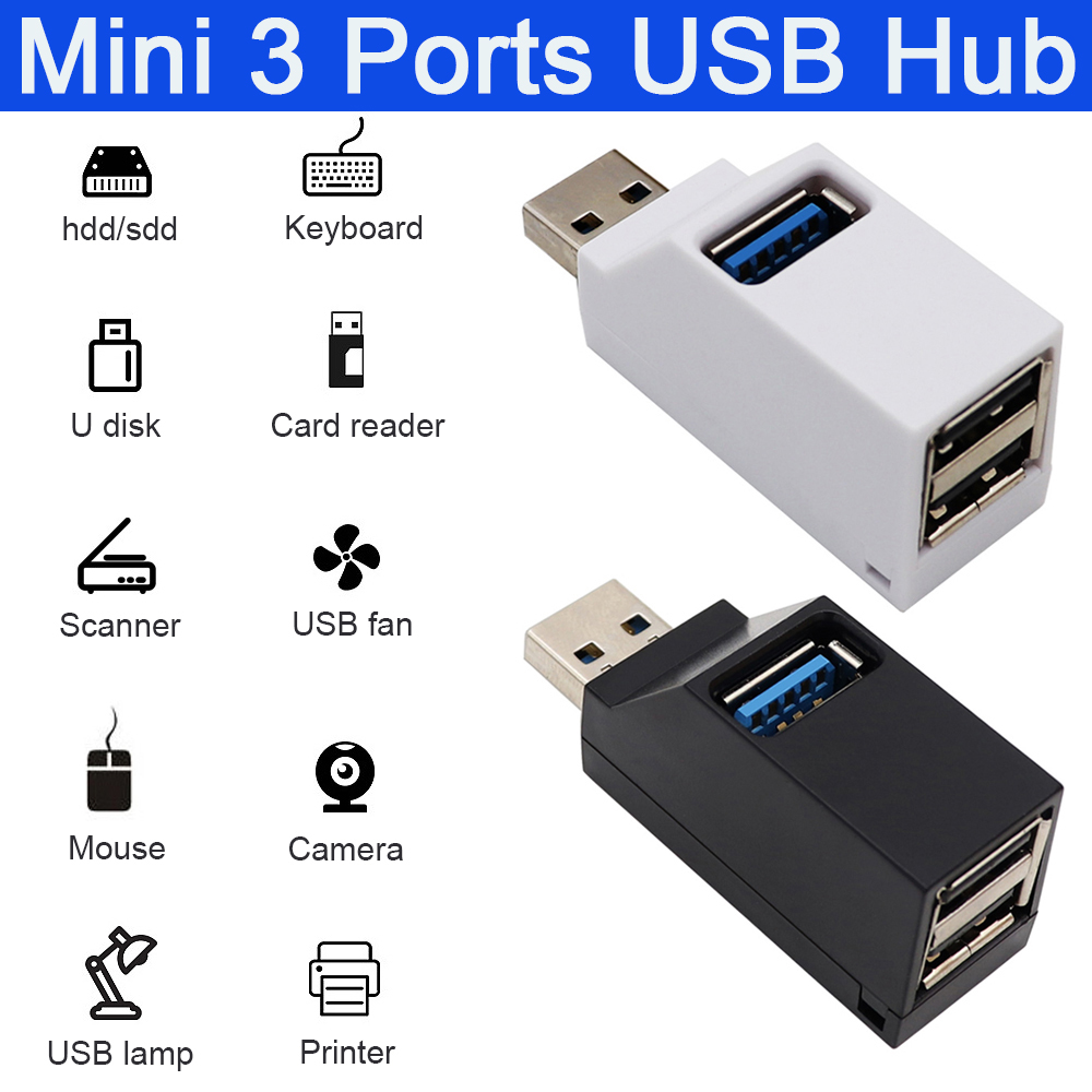 Title 1, USB 3.0 HUB Adapter Converter Mini Splitter Ext...