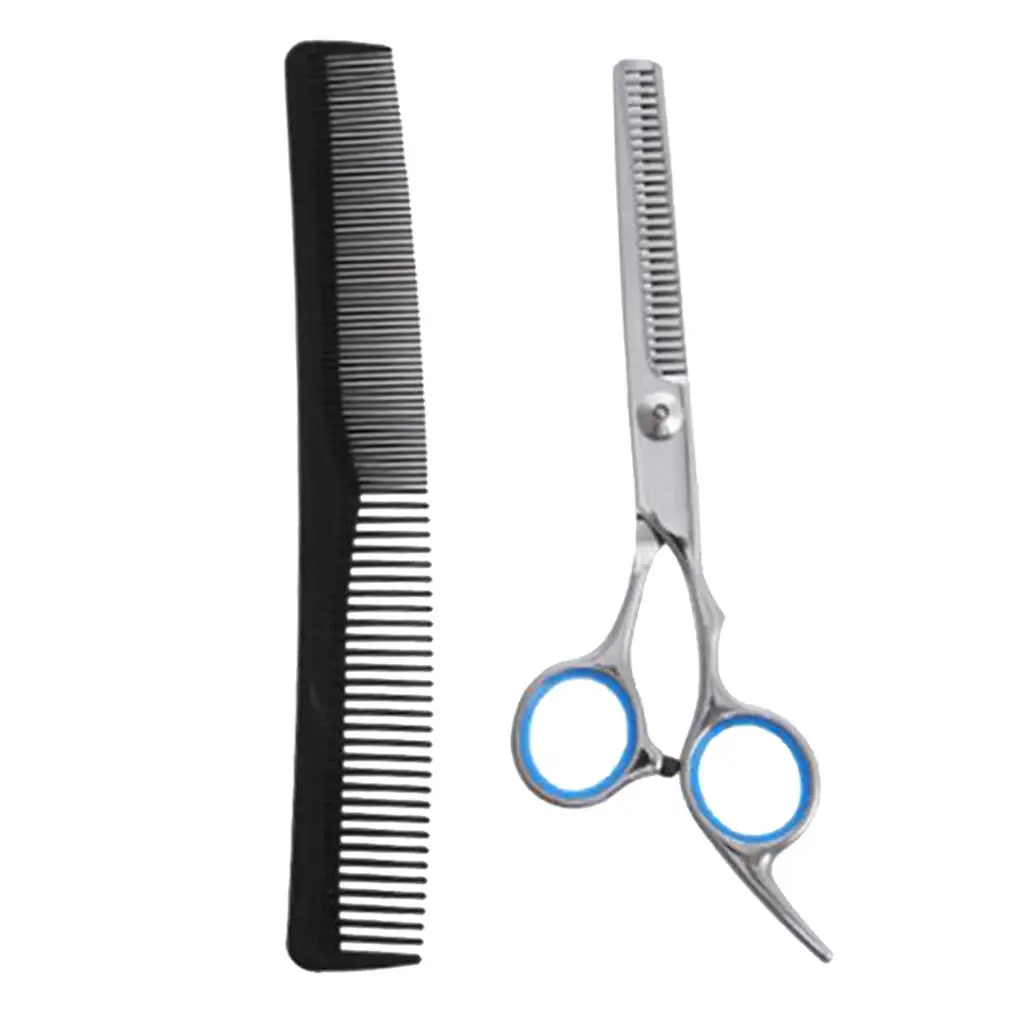 Pro Hairdressing Hair Cutting Scissors Thinners Barber Salon with Comb Set