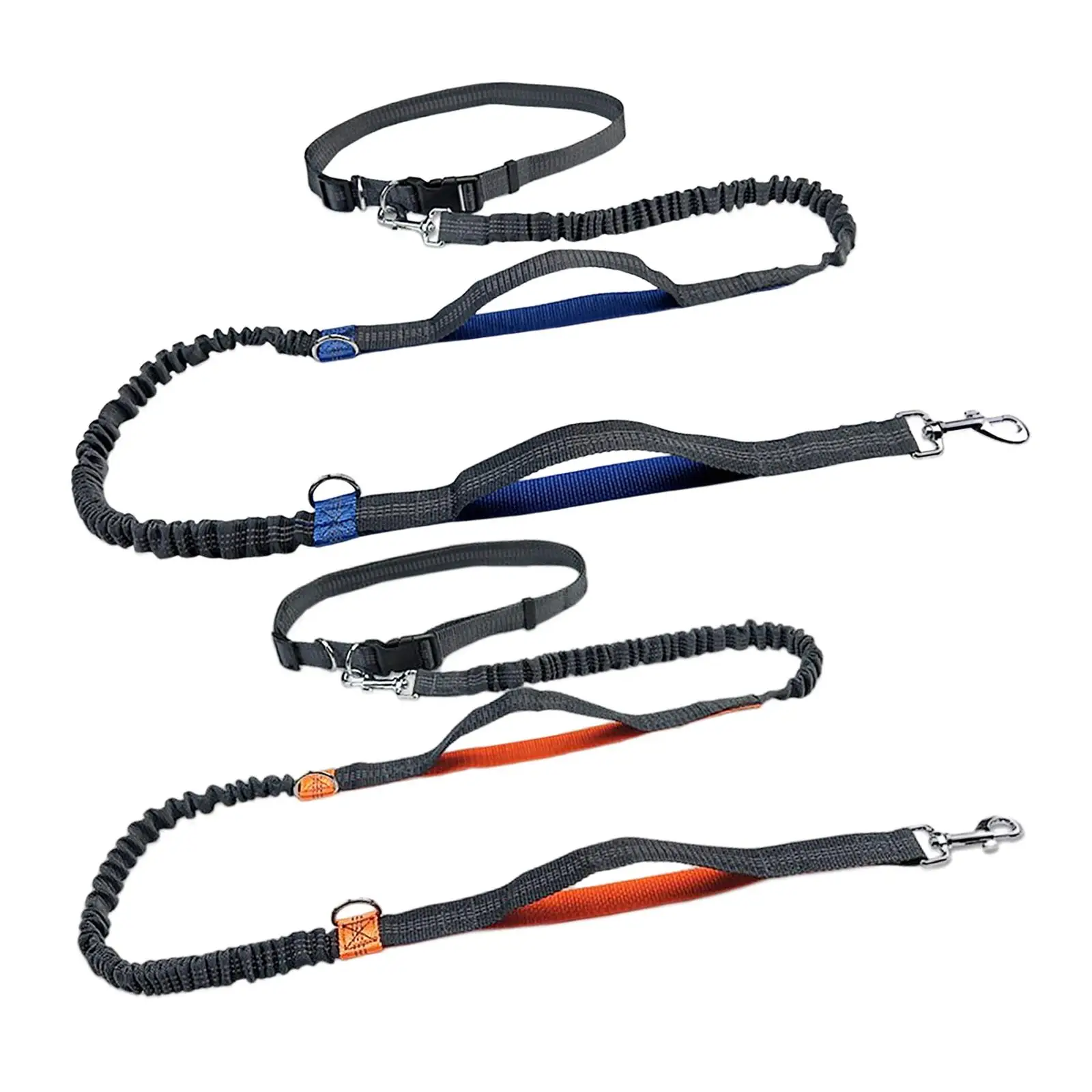 Dogs Leash Running Elasticity Hand Freely Pet Products Dogs Harness Collar Jogging Leash and Adjustable Waist Rope