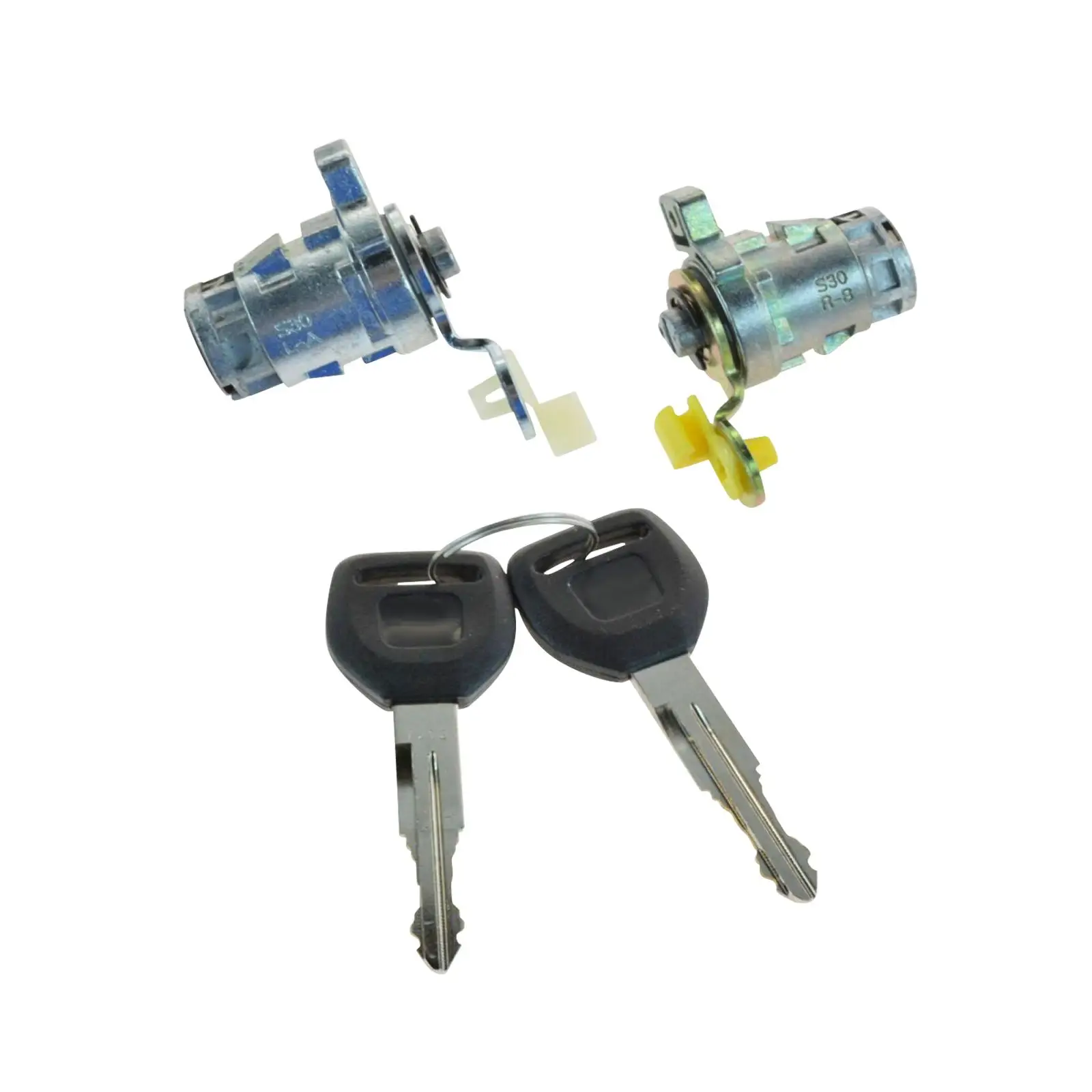 Door Lock Cylinder Set Front Driver Side Direct Replaces Easy to Install Accessory Repair Parts Assembly for Honda