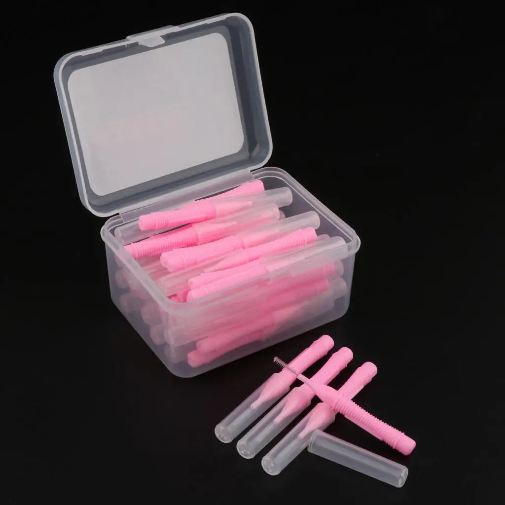 40 Pieces/ Box   Interdental Brush Tooth Pick Flosser Toothpick Sticks