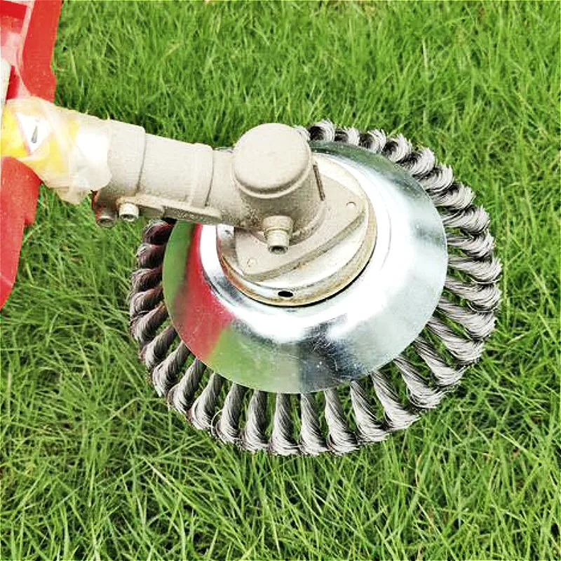 6/8 Zoll Kohlenstoffstahldraht Bruchsicher Abgerundete Kante Unkrauttrimmer Kantenkopf Power Rasenmäher Garten Unkrautbürste Rasenmäher – Detail 2