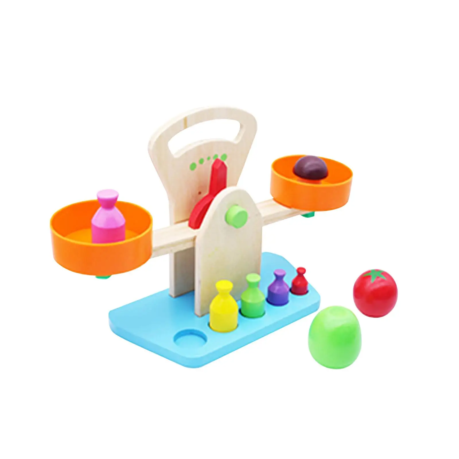 Balance Math Counting Toys Balance Scale Wooden Balance Scale Lever Preschool Children Toys DIY Balance Scale Assemble for Kids