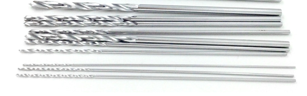 17pcs/set Stainless Steel Drill Bits Orthopedics Surgery Tool 0.8mm-4.8mm Autoclavable Drill Bits veterinary Pet 115mm Long