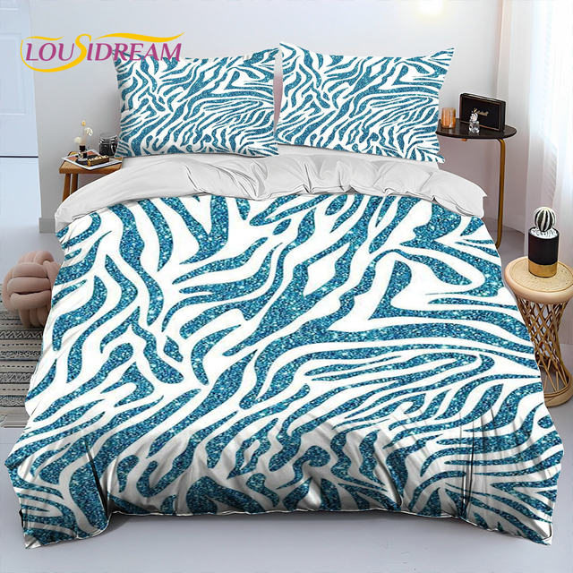 Pretty Flower Zebra Duvet Cover 3D Watercolor Zebra Quilt Cover popular Bedding Decor Bed Textiles