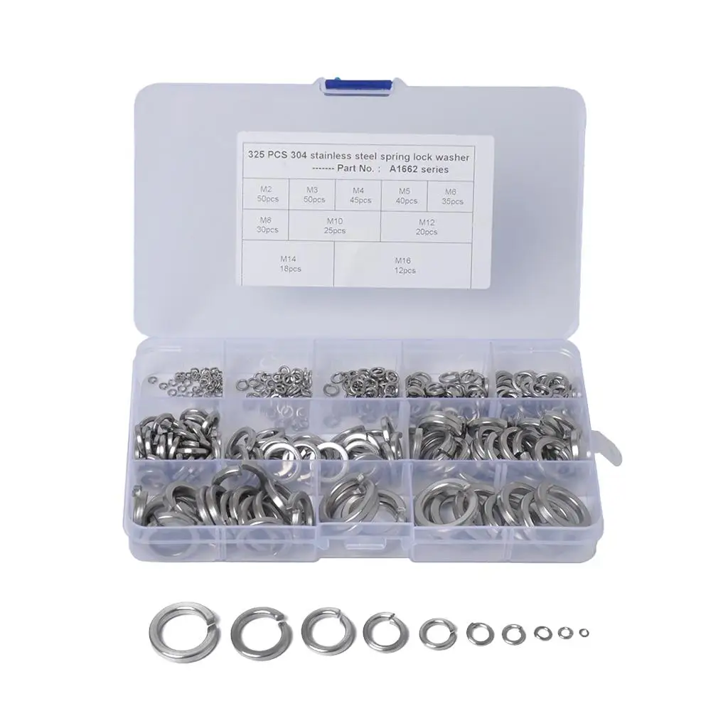 Lock Coil Washers304 Stainless Steel M4/5/6/8/10/12/14/16