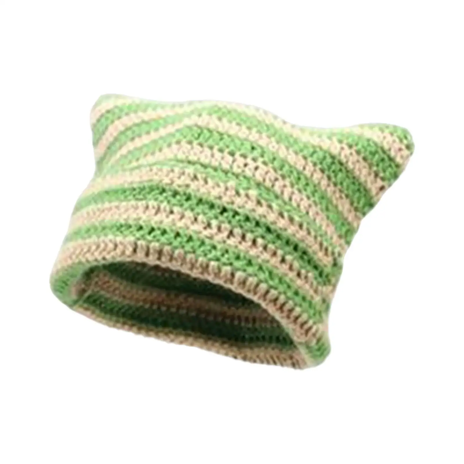Cat Ear Crochet Hat Knit Cap Clothes Headwear Comfortable Handmade Winter