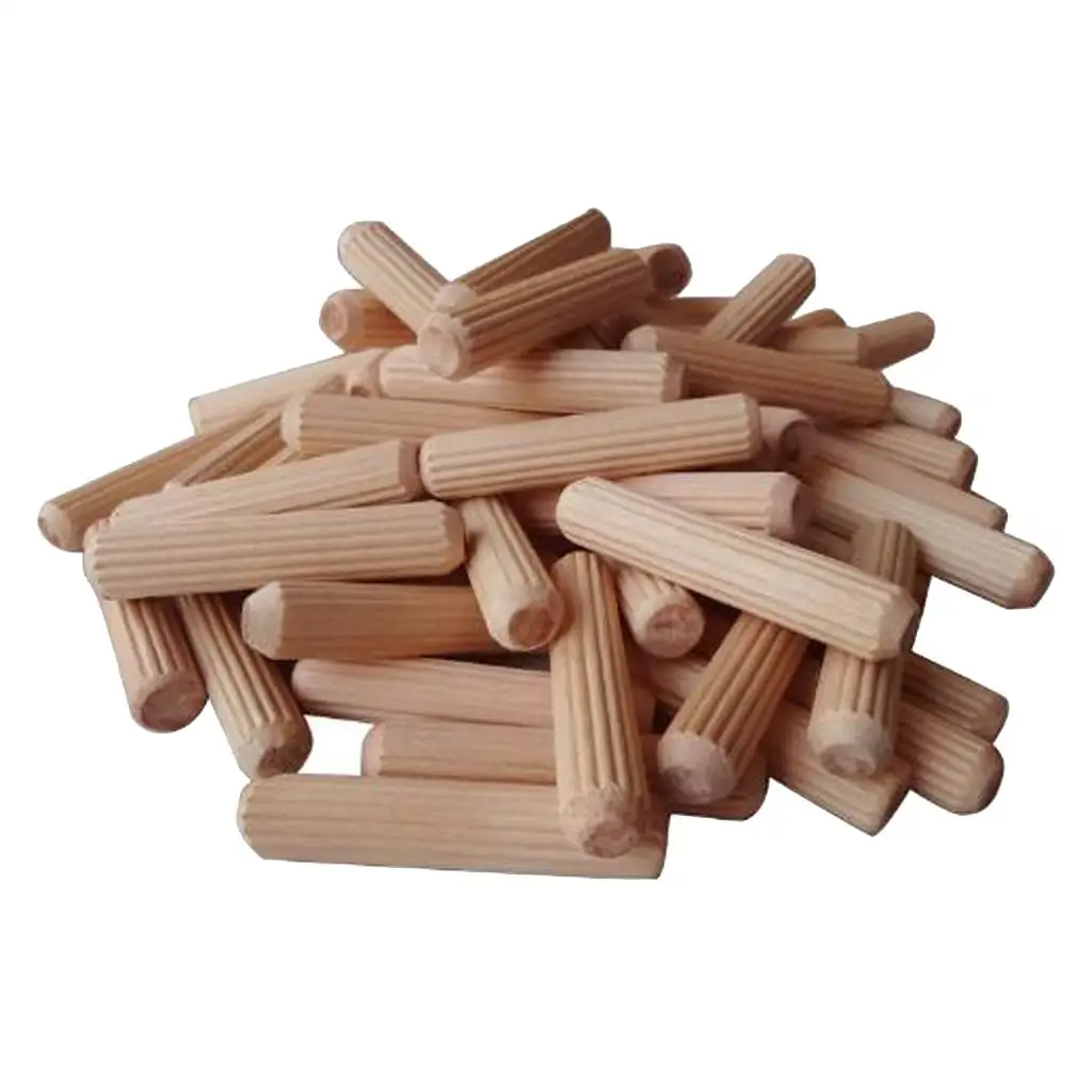 Pack of 100 wooden dowel rods craft dowels for woodworking projects