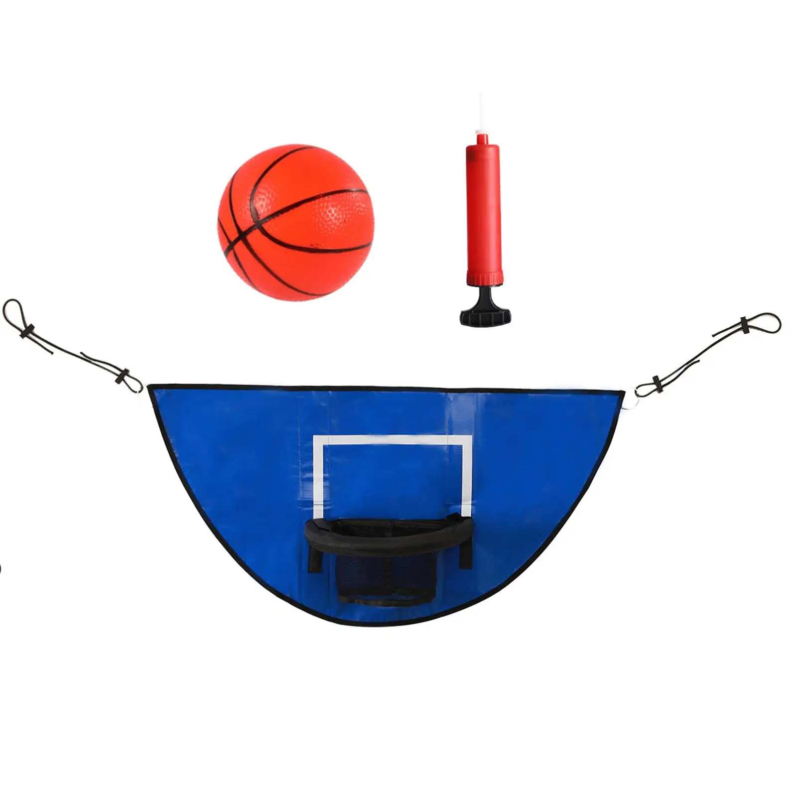Trampoline Basketball Hoop with Foam Basketball Pump Easy to Install Outdoor