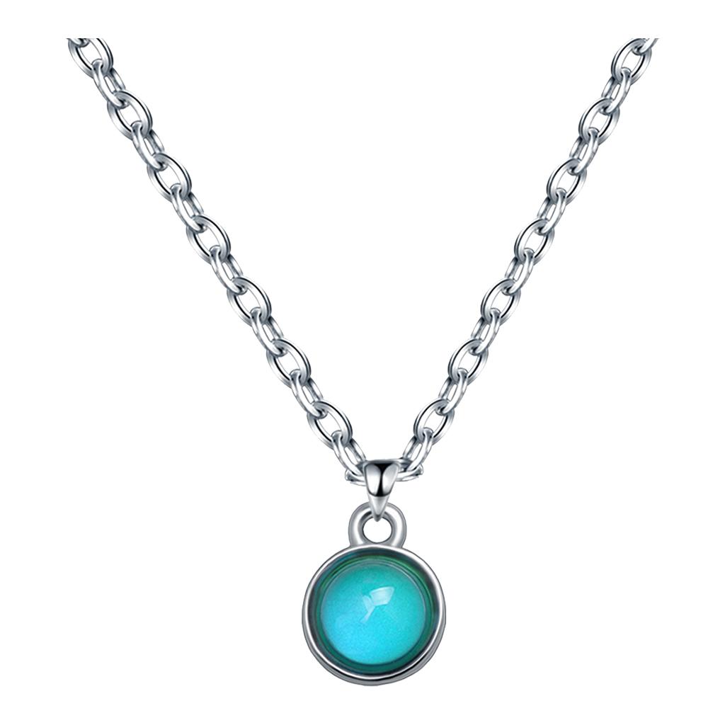 Mood Necklace Birthday Party Favors Temperature Sensing Mood Necklace for Wife Girlfriend Mom Daughter Girls Women Daily Wear