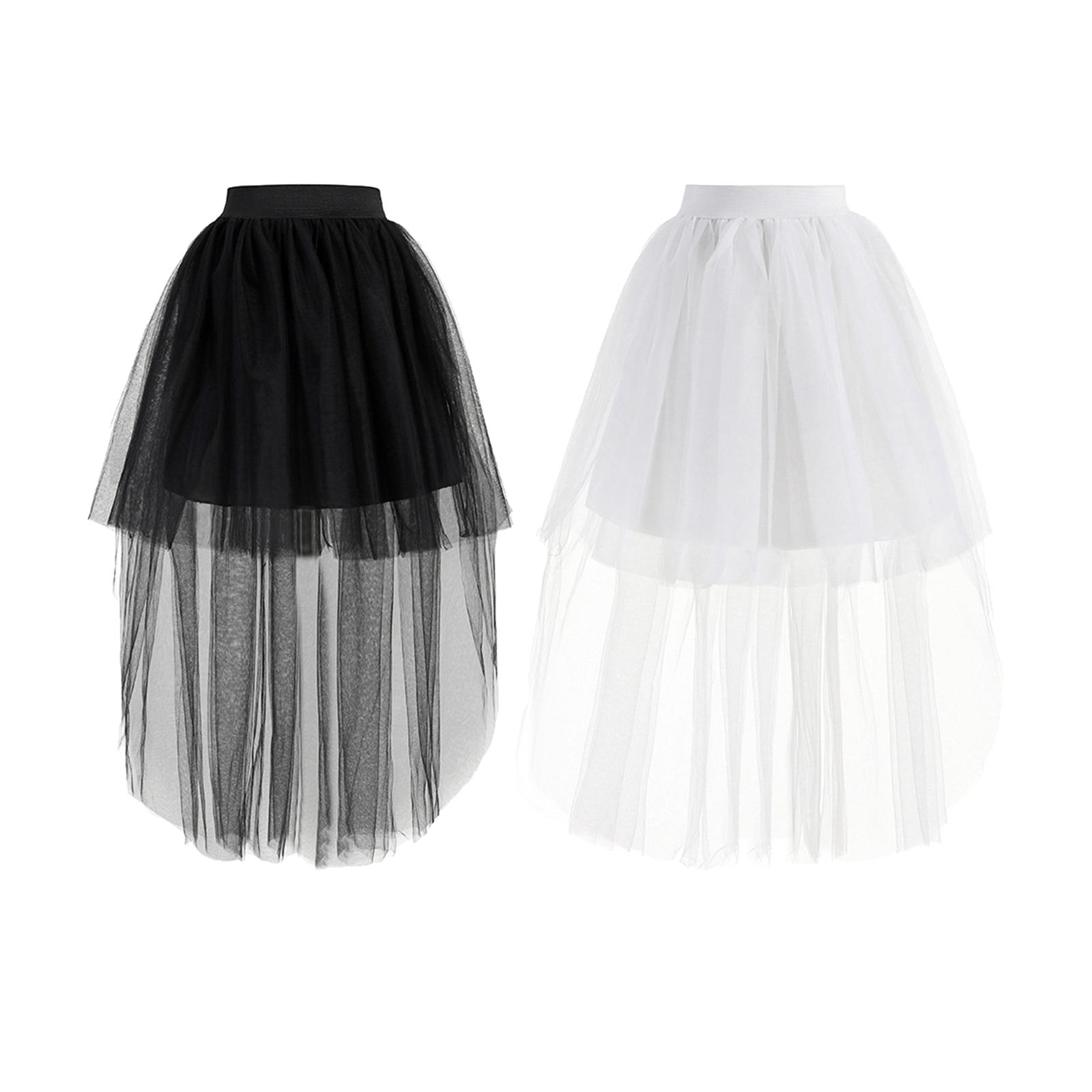 Mini Women Tutu Tulle Skirt Layered MIDI Skirt Formal A Line Evening Prom Overlay Maxi Skirt Dancing Costume Stage Performance