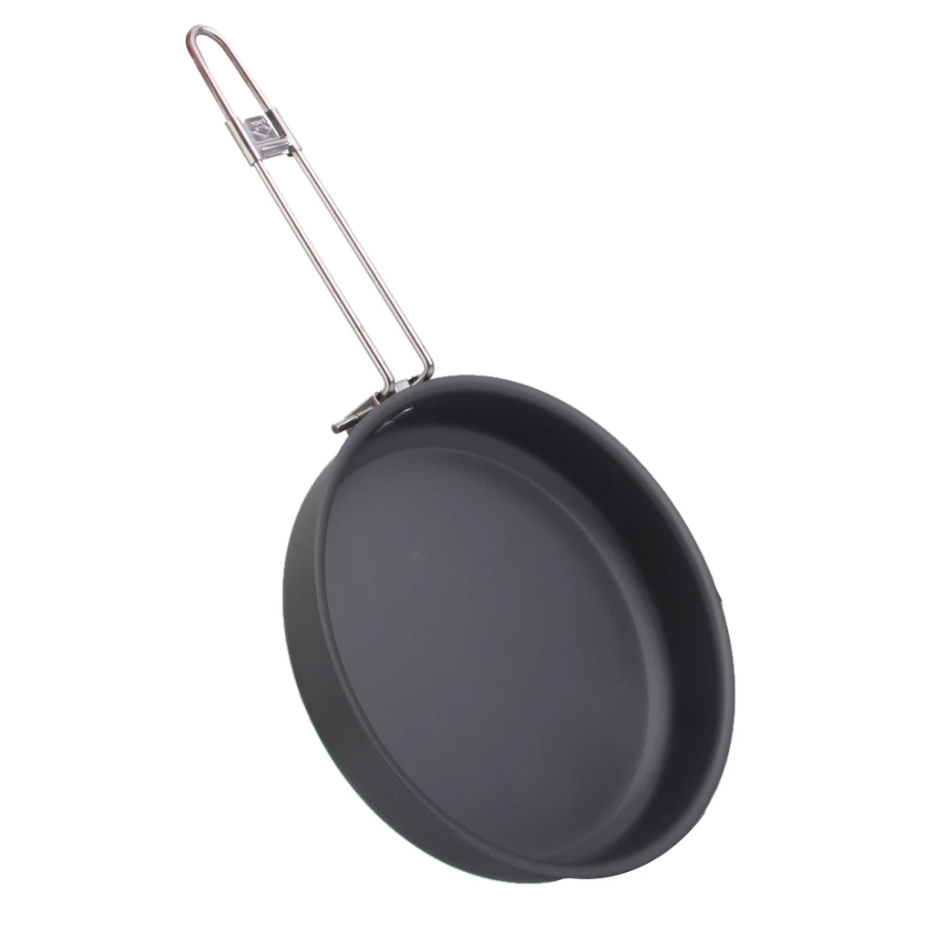 Portable Aluminium Alloy Frying GRIDDLE PAN Skillet BBQ  Cookware
