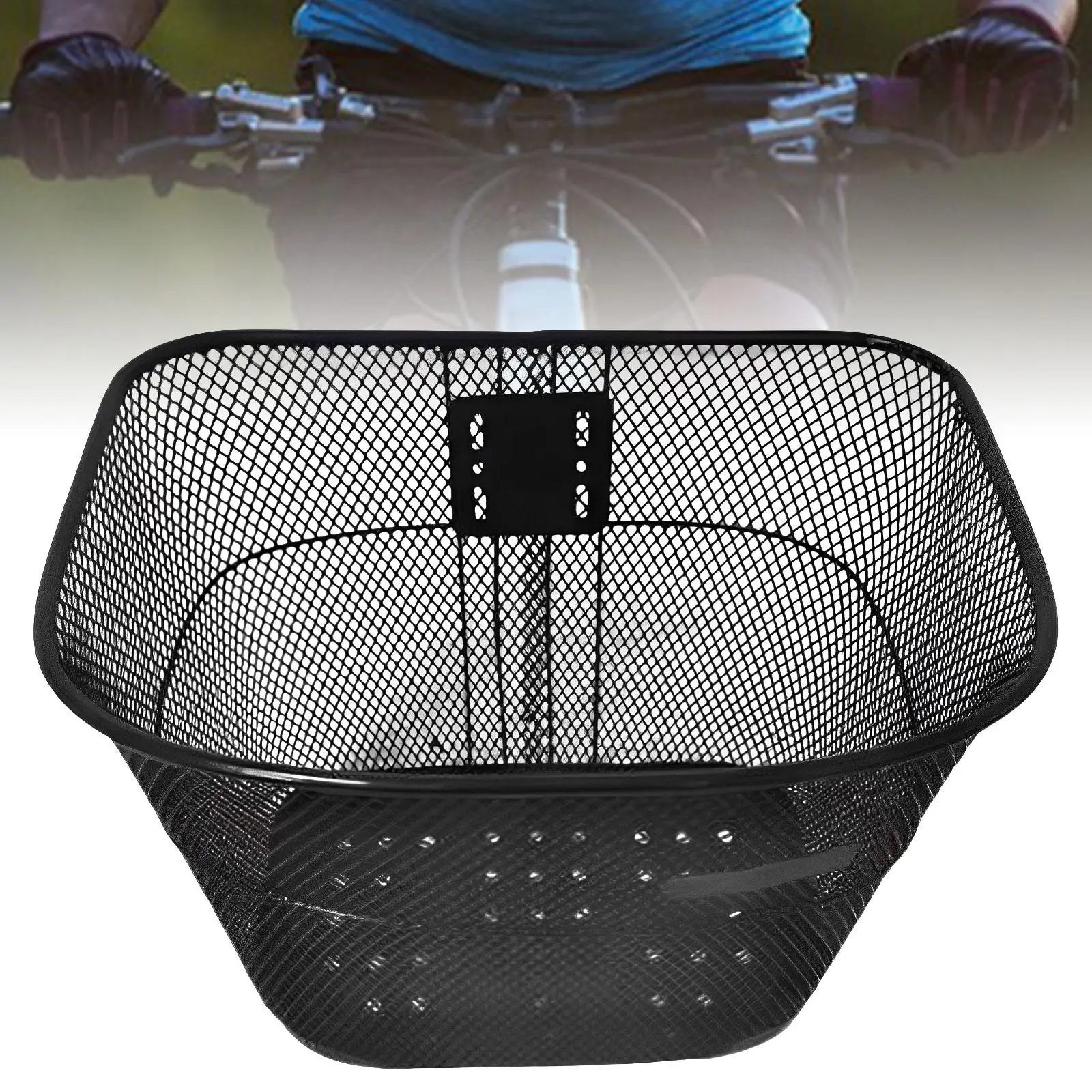 Bicycle Basket Metal Front Handlebar Basket for Bicycling Commuting Shopping