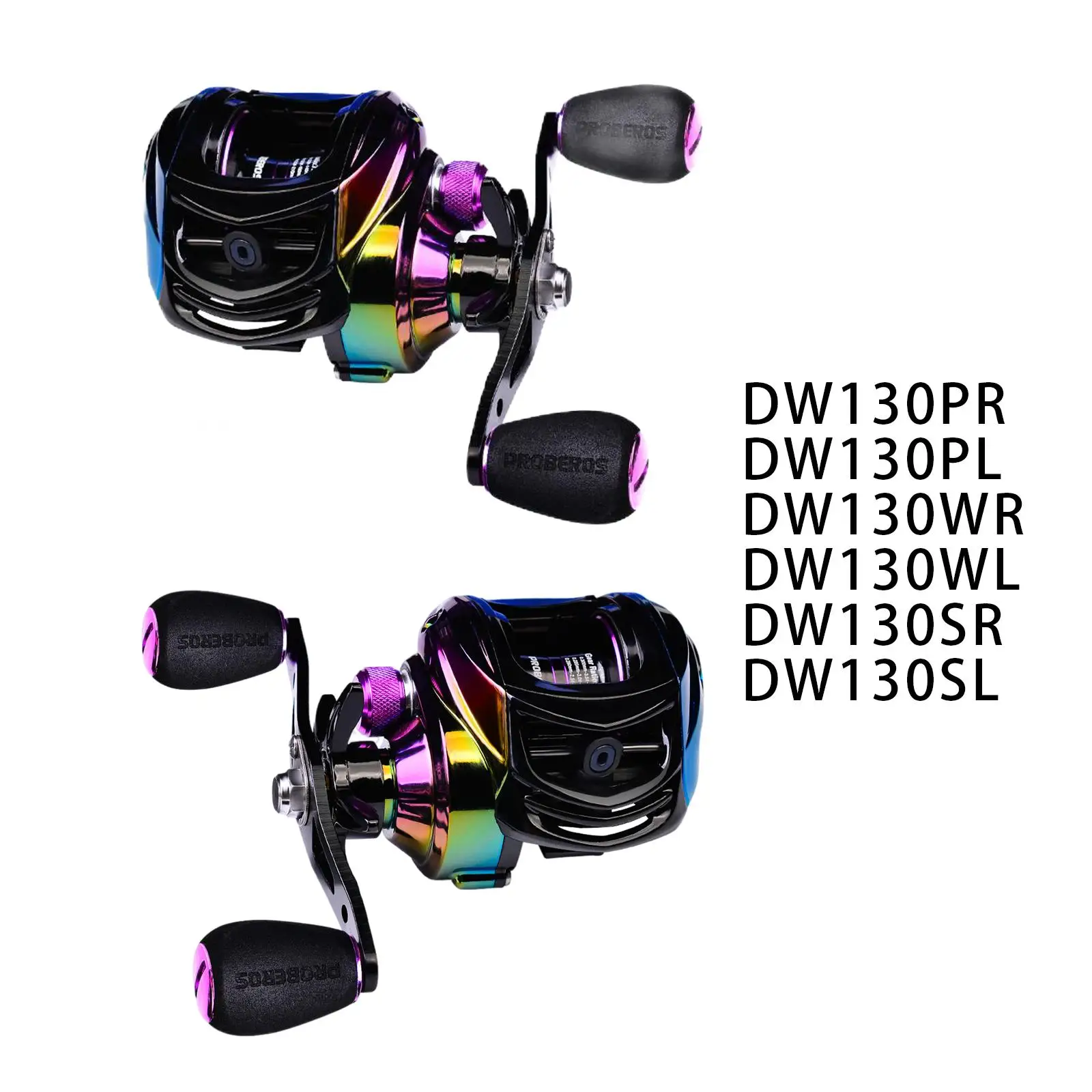 Colorful Baitcasting Reels 7.2:1 Tackle High Speed Right Left Handed 10 Gears