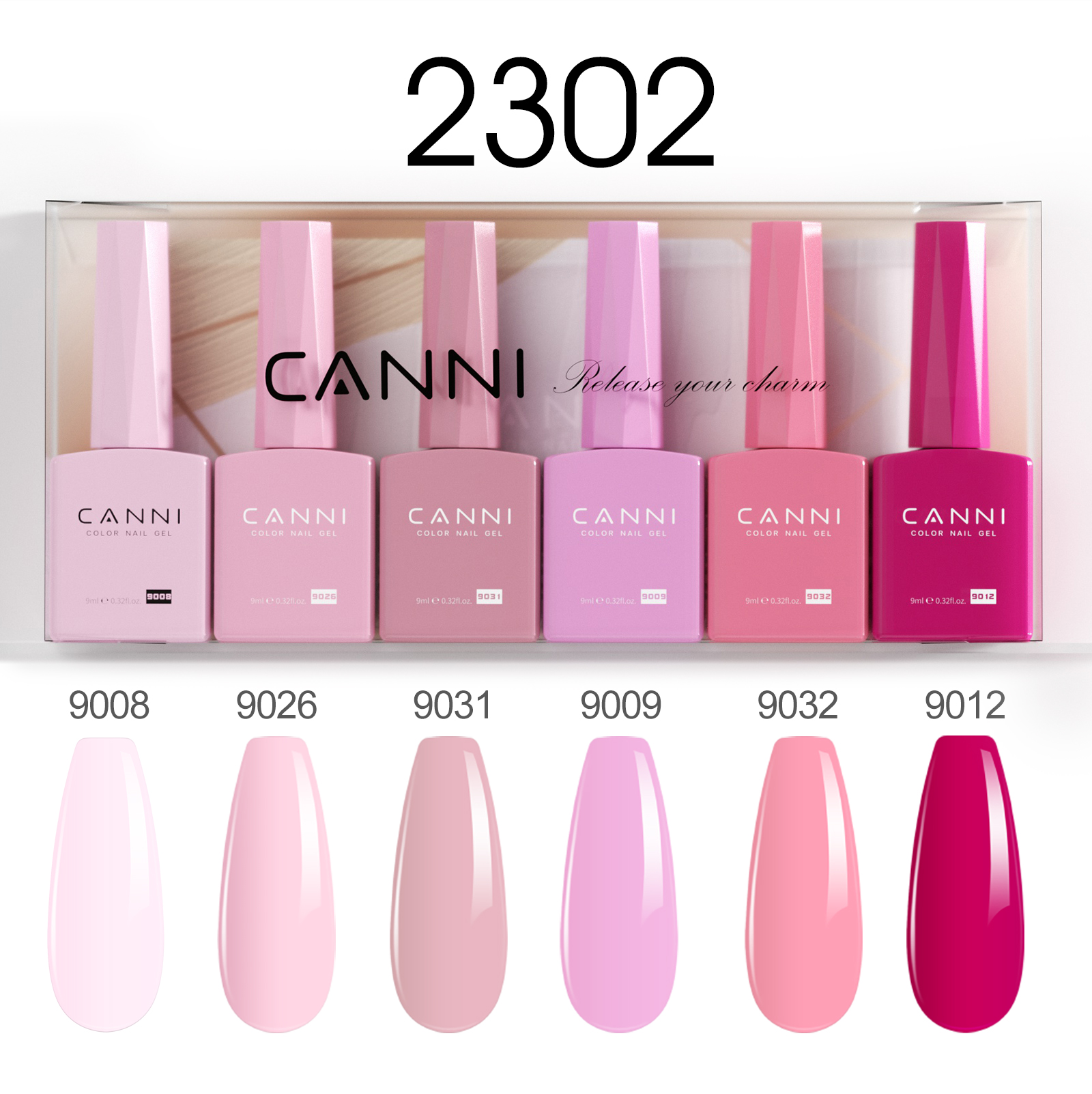 Best of 6pcs*9ml HEMA FREE Nail Gel Polish VIP Kit CANNI Semi Permanent Jelly Pink Nude Color Gel Varnish Great Coverage UV LED Lacquer Reviews & Tips