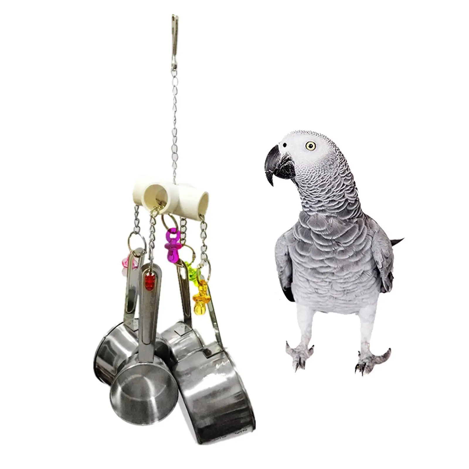 Bird Parrot Bells Toy with Sweet Sound for Pet Budgerigar Parakeet Cockatiel