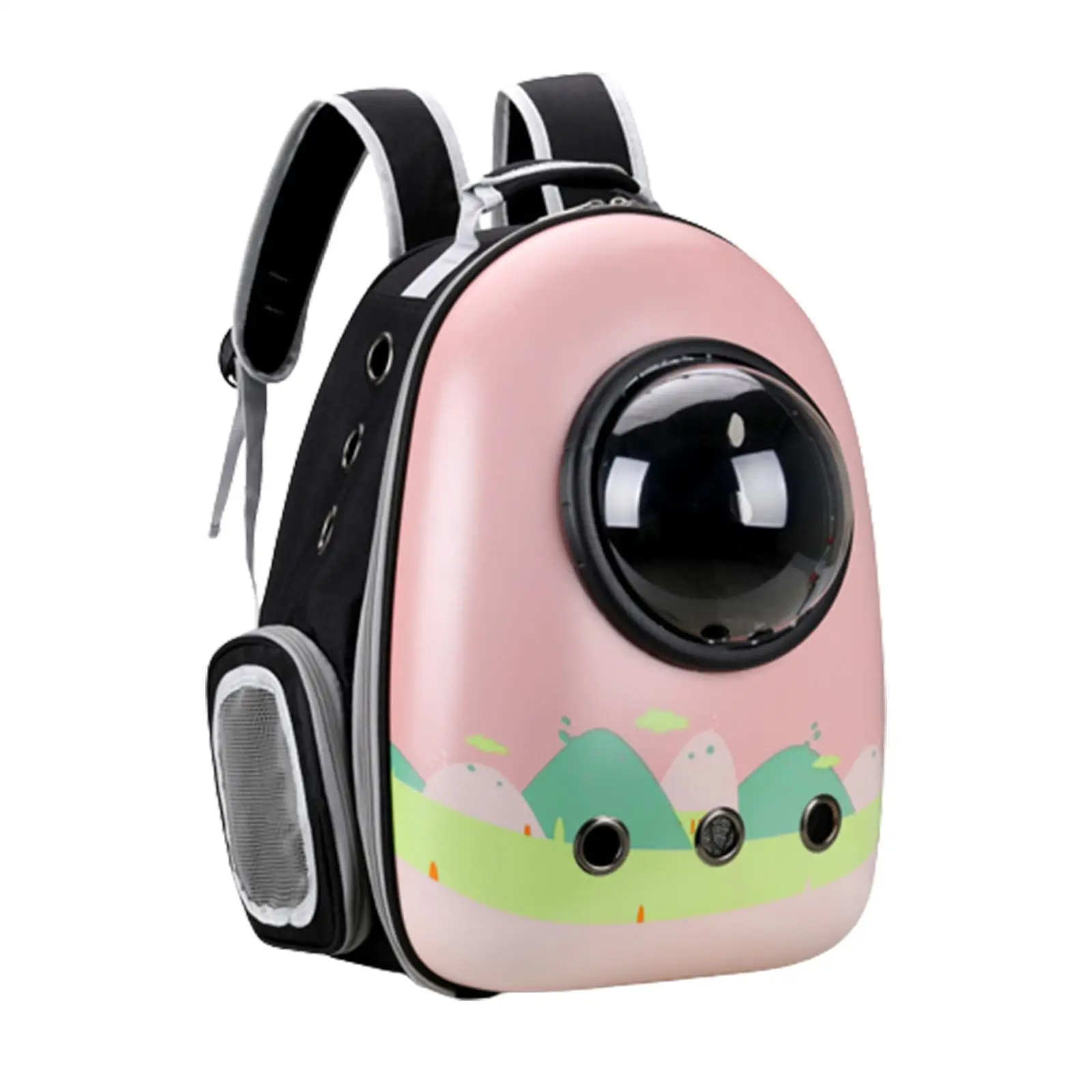 Cat Carrier Backpack Breathable Carrying Bag Transparent Small Dog Hiking Backpack for Traveling Outdoor Hiking Camping Walking
