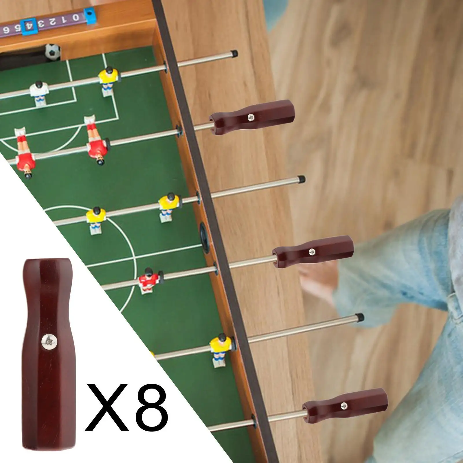 8x Foosball Table Rod End Caps 16mm Hole Table Game Soccer Table Handles