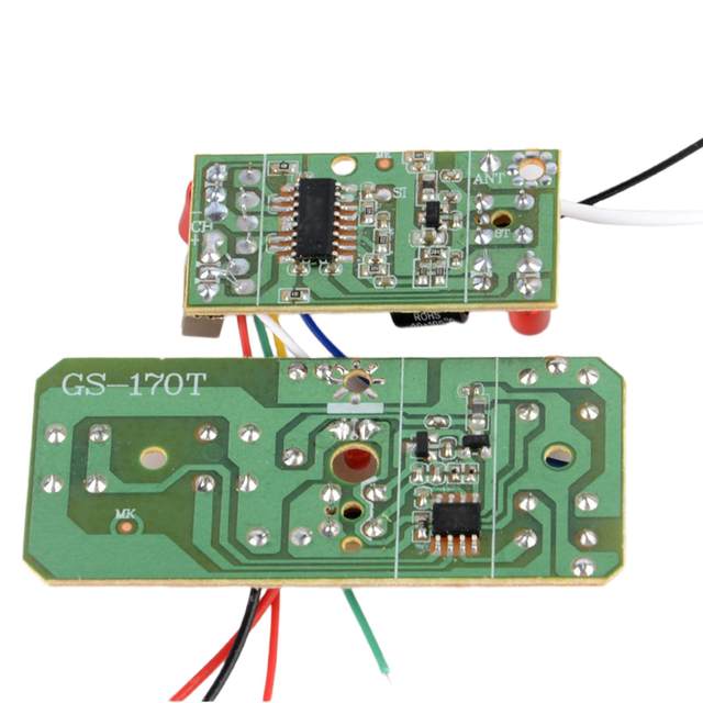 2個の受信機回路基板部品4chdc 3-4.5v,車やトラック用のRCホビー