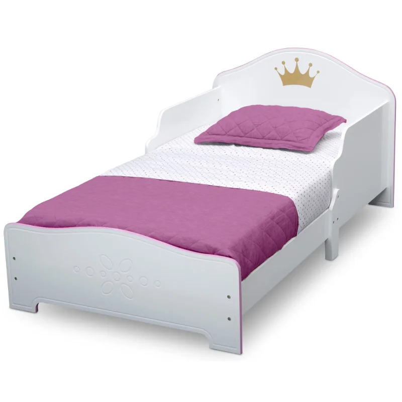 Princess Crown Wood Toddler Bed