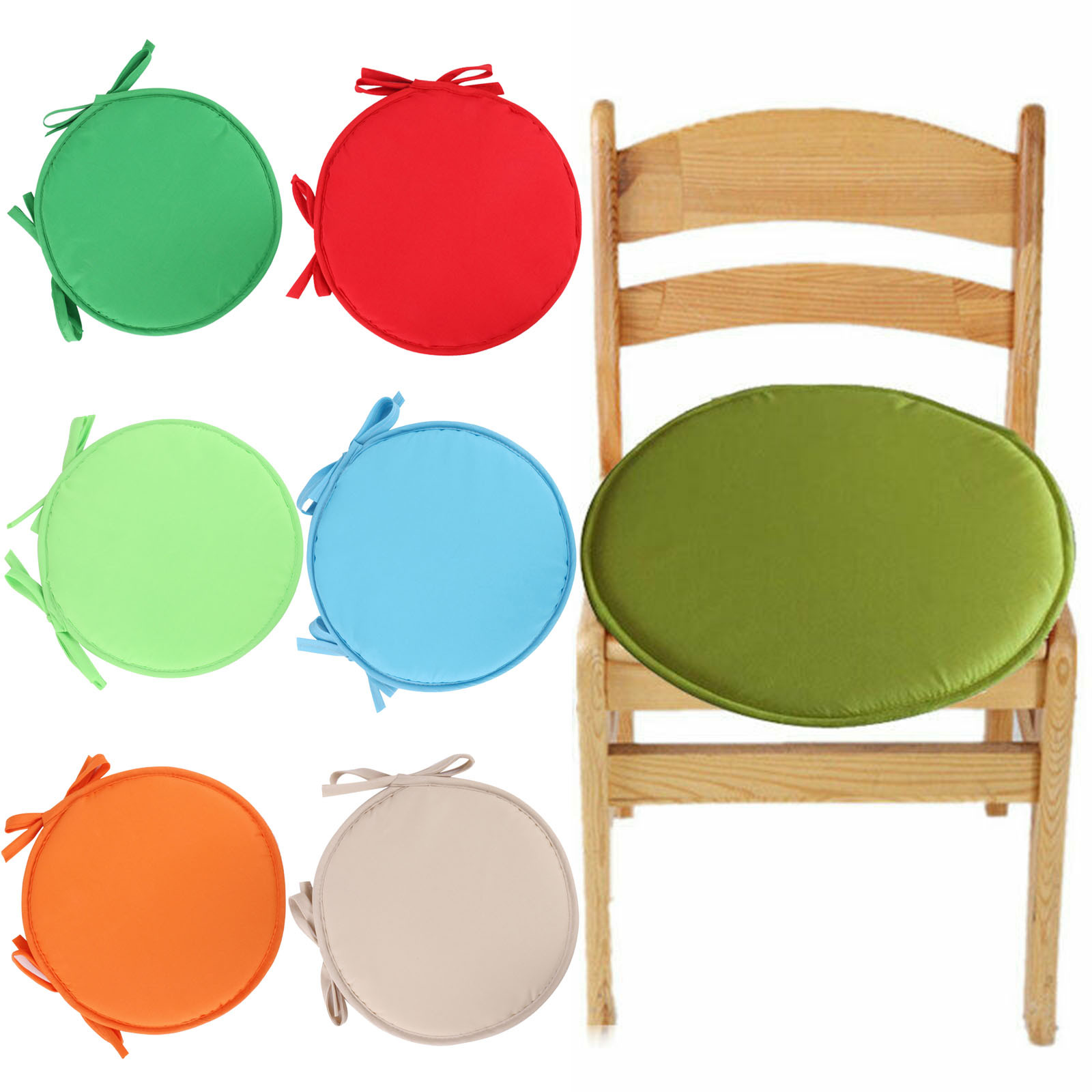 round seat cushions with ties