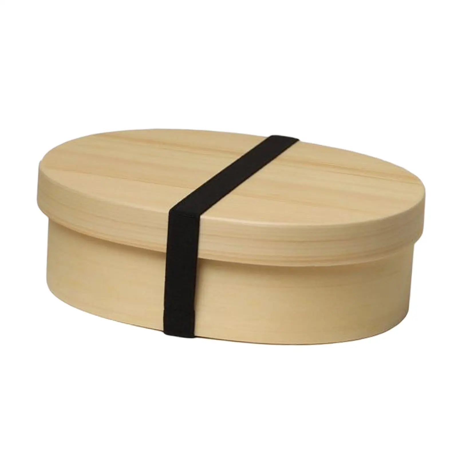 Lunch Box Wood Portable Japanese Sushi Tray for Restaurant Climbing Picnics