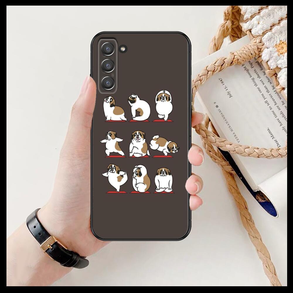 Чехол для телефона yoga cat and dog корпус для SamSung Galaxy s6 s7 S8 S9  S10E S20 S21 S5 S30 Plus S20 fe 5G Lite Ultra Edge | AliExpress