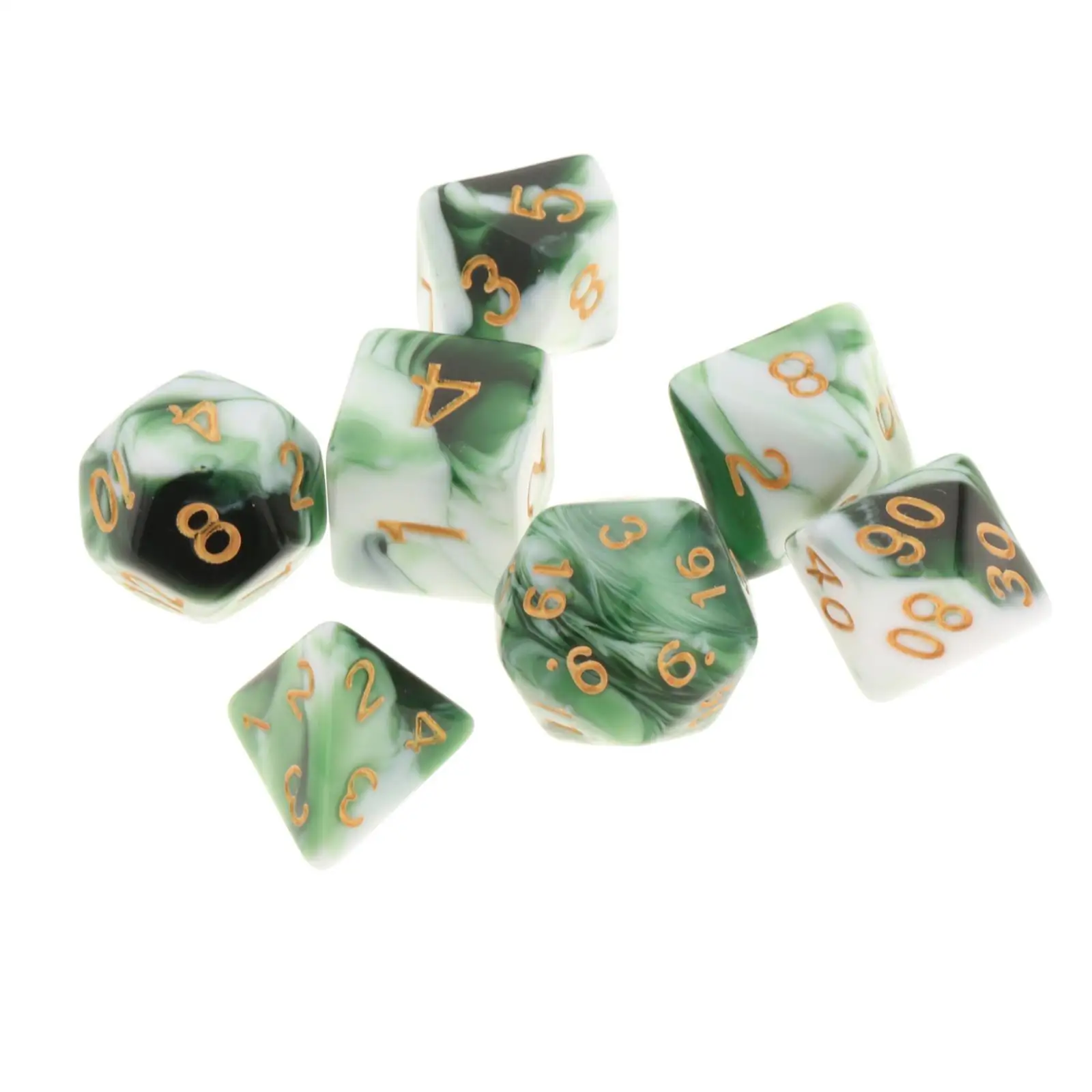 7x Polyhedral Dice Board Games Table Games Party Favors for Dnd Rpg Mtg