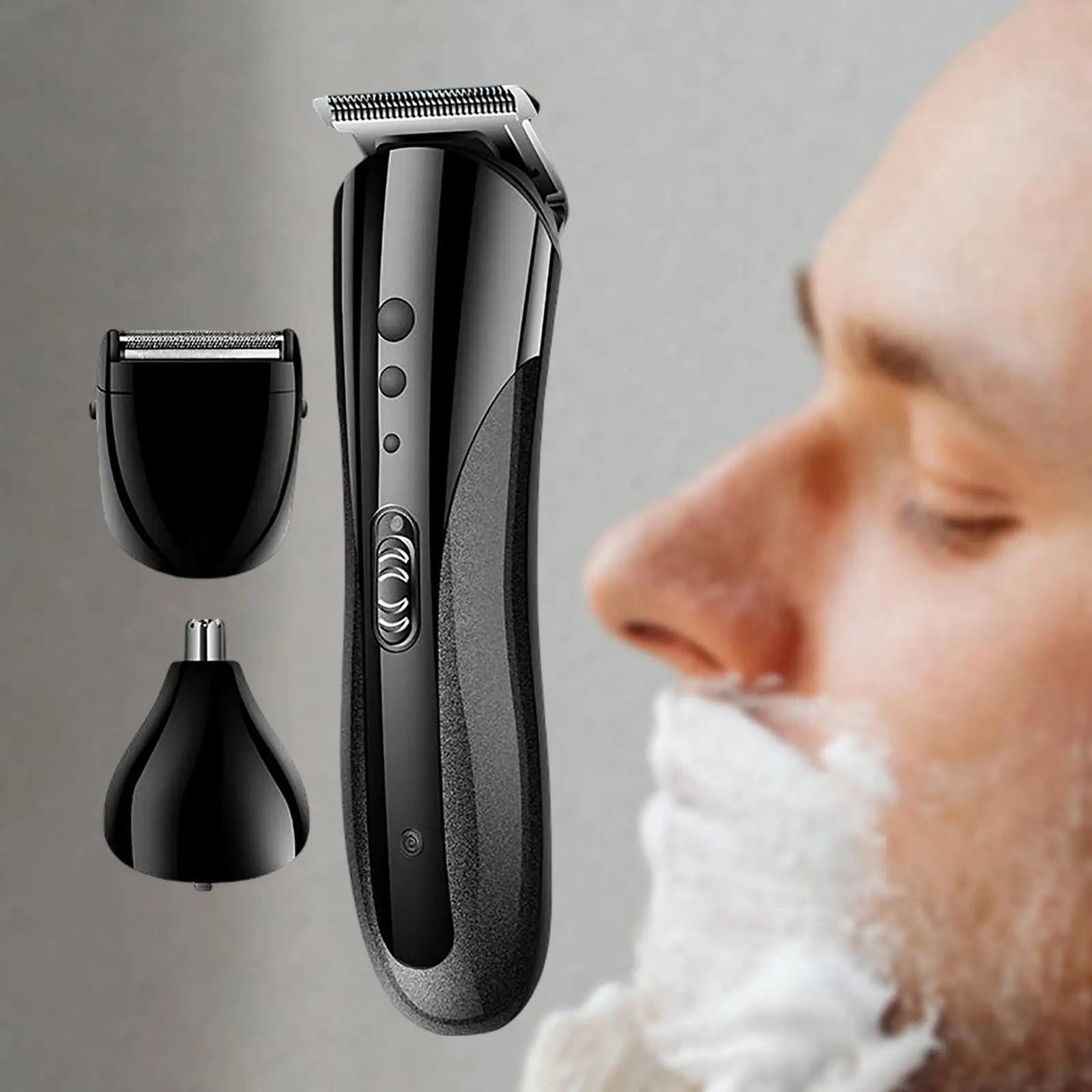 Beard  Hair Clippers USB Rechargeable Plug () ,  Length Control for Men