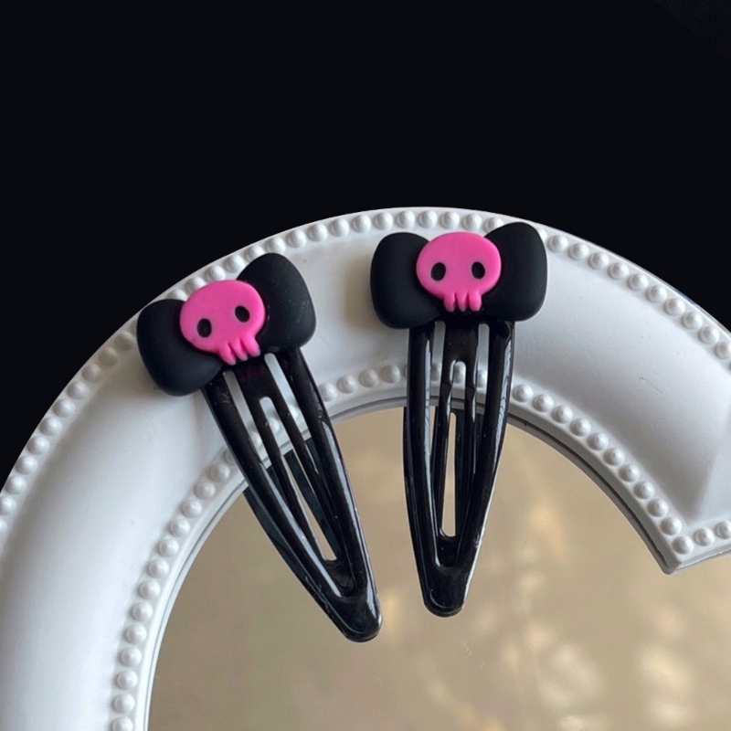 Schädel Haarnadel Schleifen Haars pangen Haarnadel Schädel Bobby Pin Schleifen Haars pange Bögen Haarnadel jk Haars pange jk Haarschmuck – Detail 10