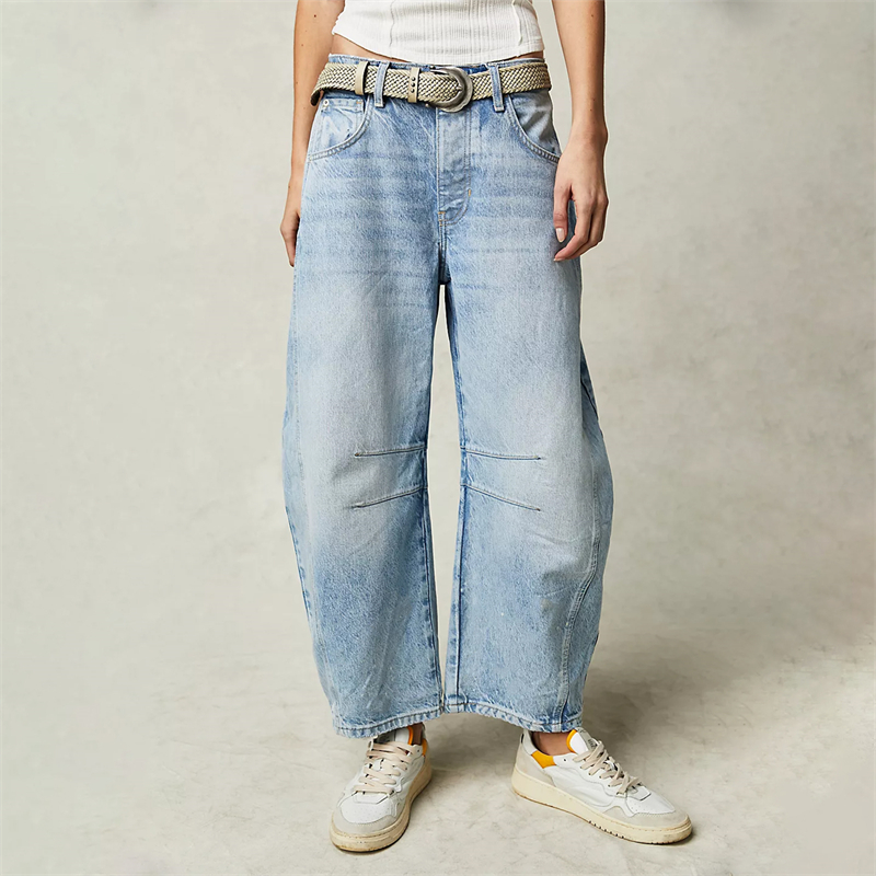 Title 28, Cropped Jeans for Women y2k Aesthetic Solid Col...