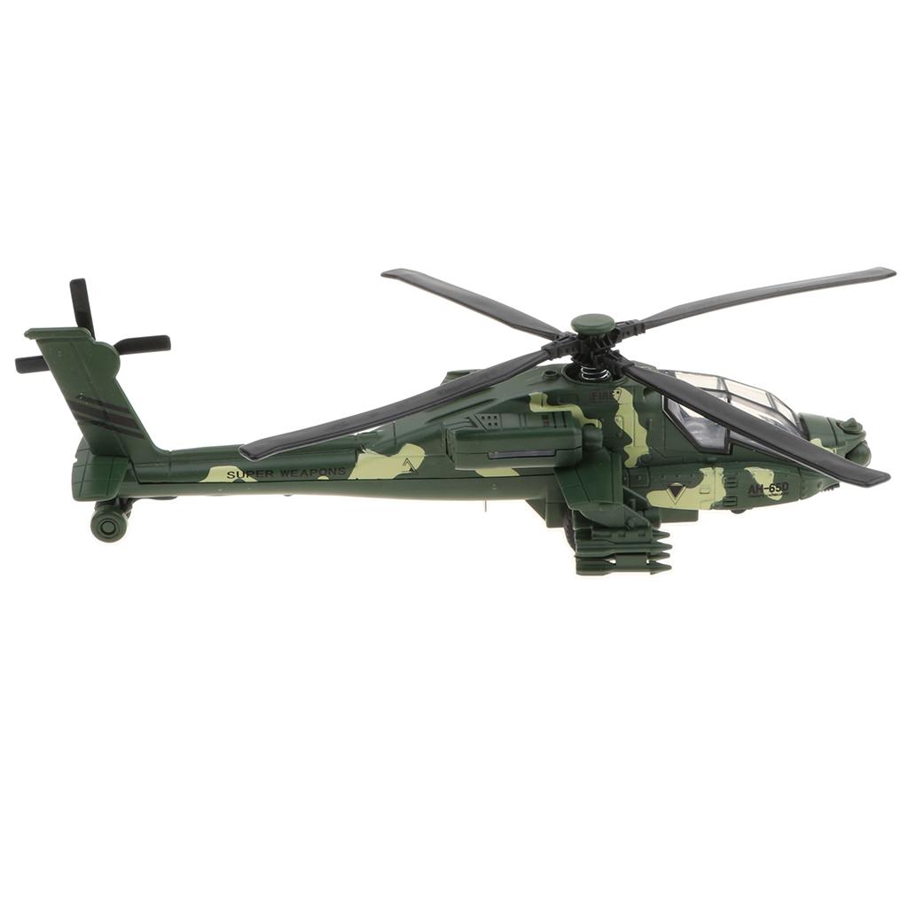 Alloy Die-cast Chinese CAIC Z-10 Military Helicopter Model, 1/32 Pull Back Plane Toy for Kids Toddlers