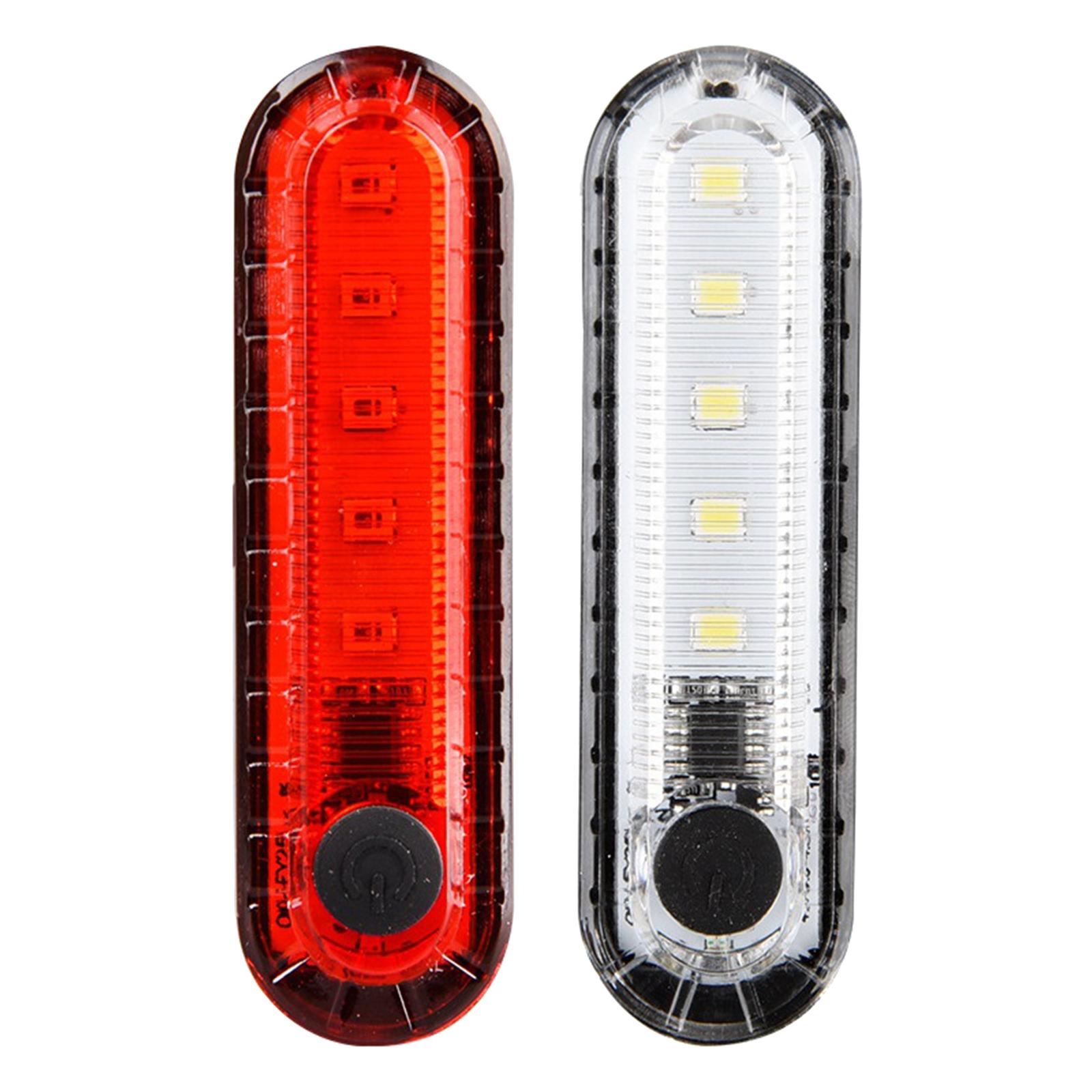 Super Bright Rear Bike Light Waterproof Lamp Easy to Mount 4 Light Modes Rechargeable Safety for Cycle Kids Cycling Women MTB