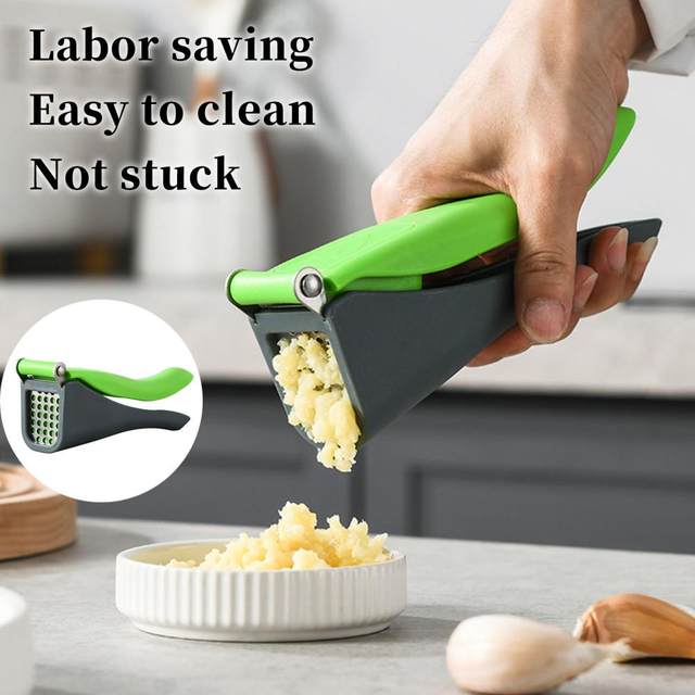 New Garlic Crusher Manual Ring Press Ginger Squeezer Pounder Stainless  Steel, Ergonomic Handle, Easy To Clean, Home/kitchen - Peeling Garlic -  AliExpress