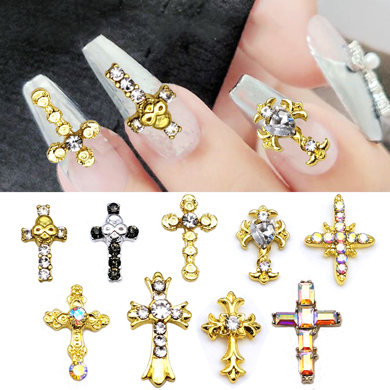 Best of 10 Pcs / Pack Of Luxury Cross Nail Art Jewelry DIY Shiny Zircon Diamond Rhinestone Charm For Diamond Nail Accessories Supplies Reviews & Tips