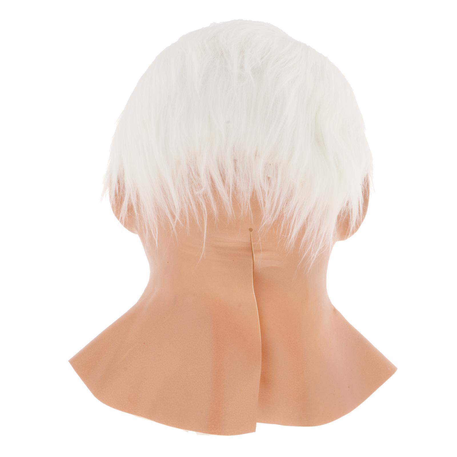 Funny Latex Mask Human Wrinkle Face Mask Grandfather Head Cover for Cosplay