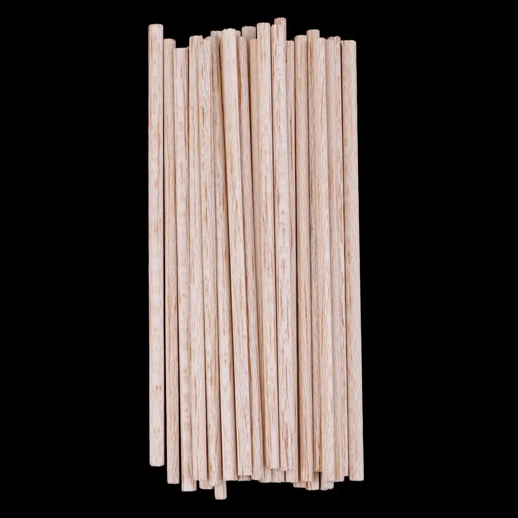 3 Diameter 3 Styles (50mm/75mm/100mm) Unfinished Balsa Wood Round Shape Dowel Rods for Crafts Heimwerken and garden 